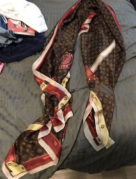 authentic Louis Vuitton silk scarf